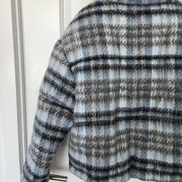 Apparis Josh Plaid Faux Wool Puffer in Cloud Plaid size M NWT - Picture 10 of 12